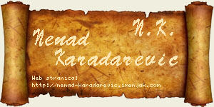 Nenad Karadarević vizit kartica